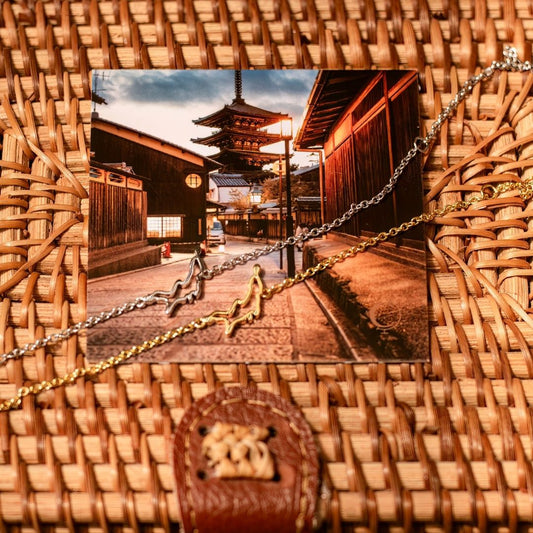 Silver and gold Japan Honshu map bracelet