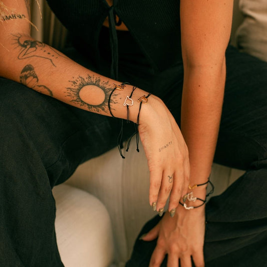 Spain Map Bracelet 18K Gold Vermeil On Cord