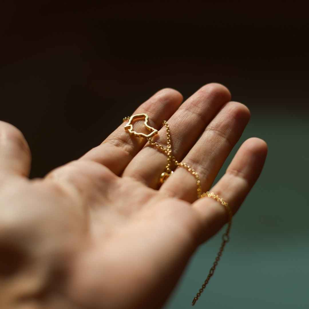 Australia gold map bracelet The Place