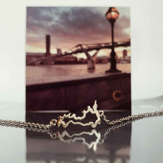 Great britain map bracelet London