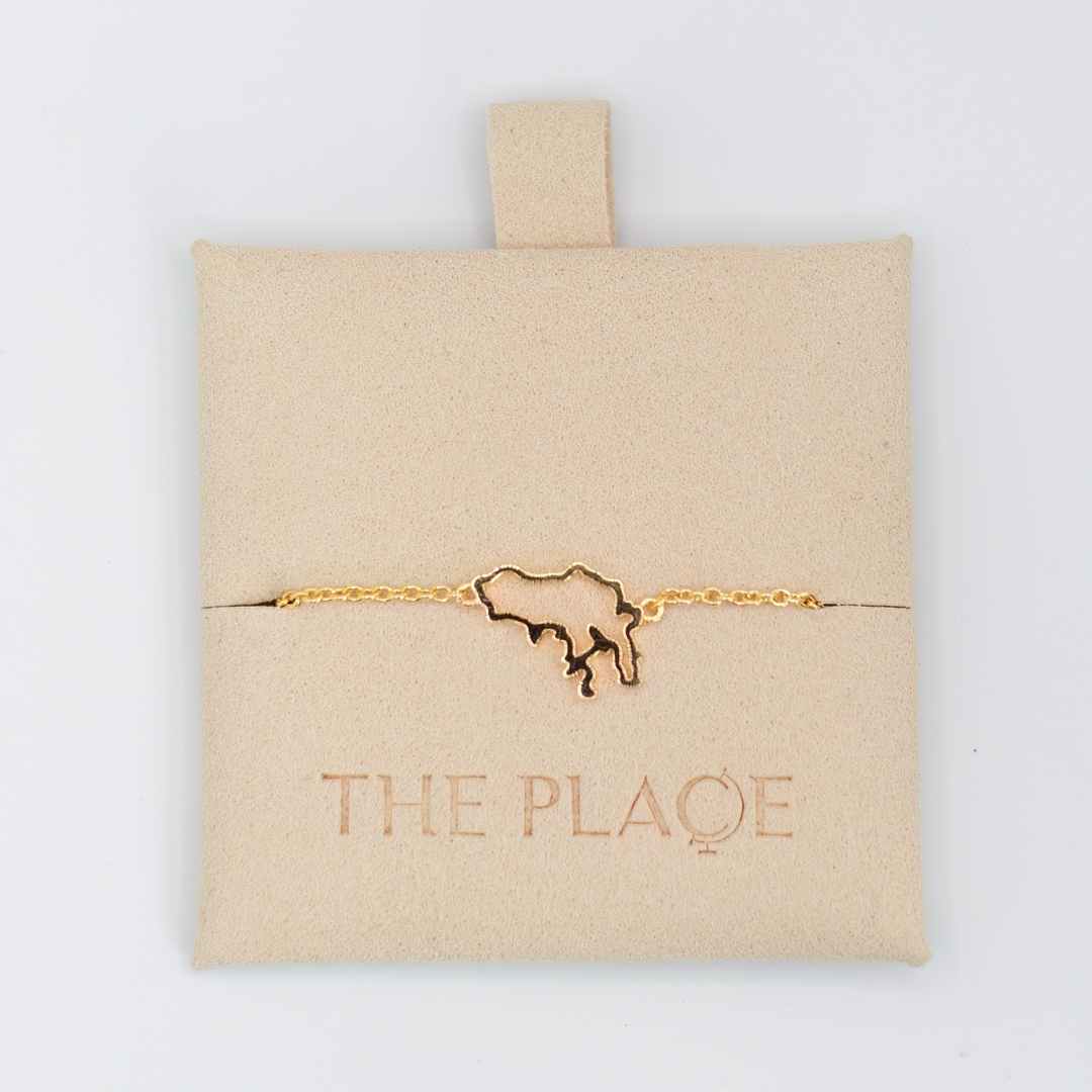 Hong Kong gold map bracelet The Place