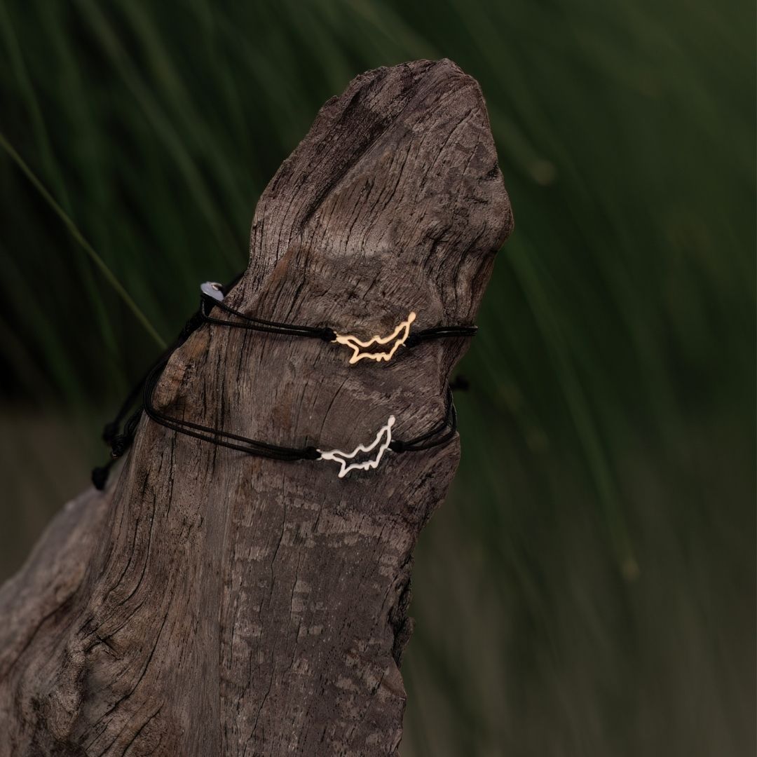 Kids Men's Japan cord map bracelet