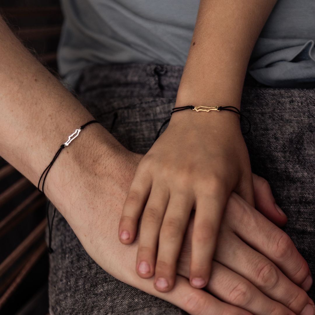 kids mens New York map bracelet