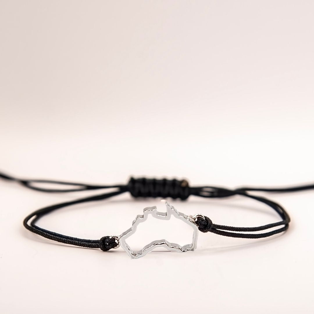 Australia kids map bracelet