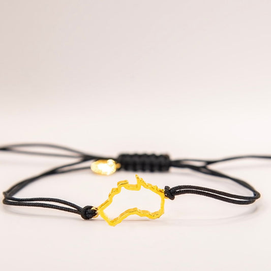 Australia kids map bracelet