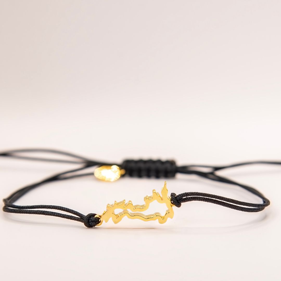 Great Britain kids mens map bracelet