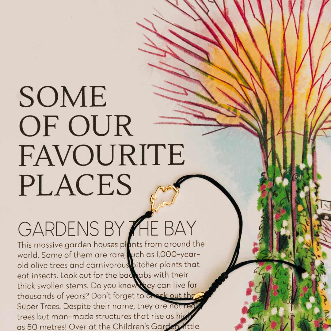 singapore map friendship bracelet