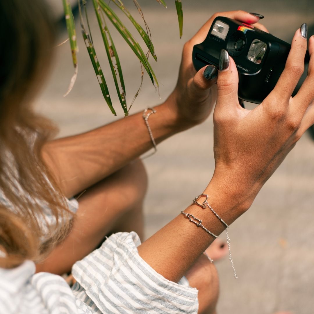 Spain expat memories map bracelet