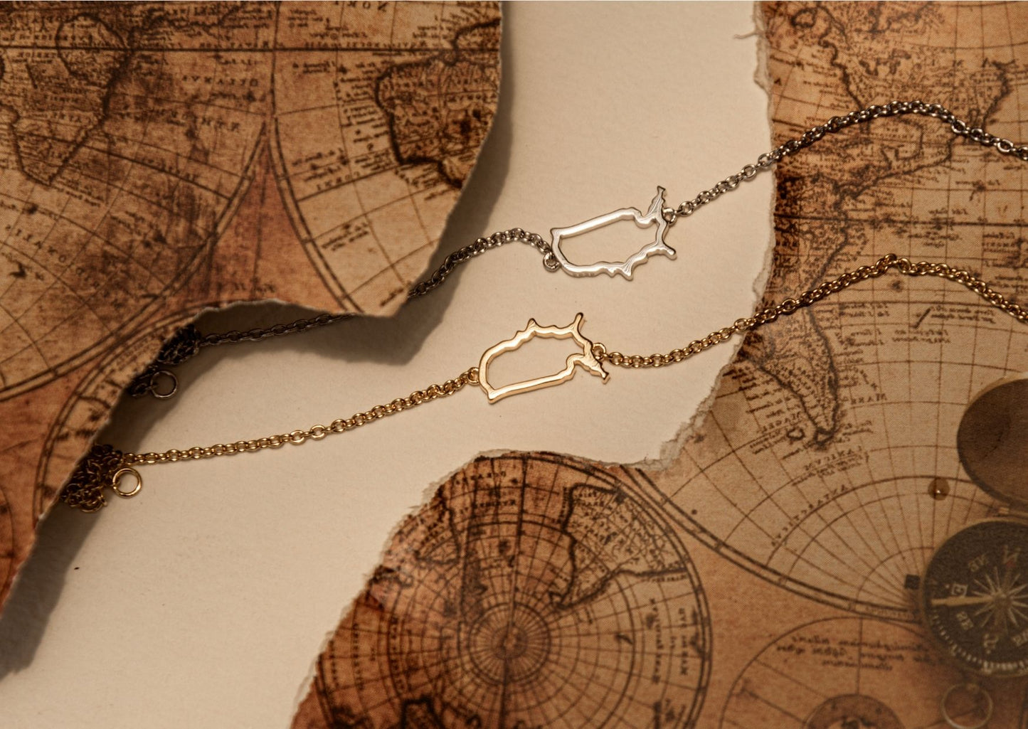 USA map bracelets