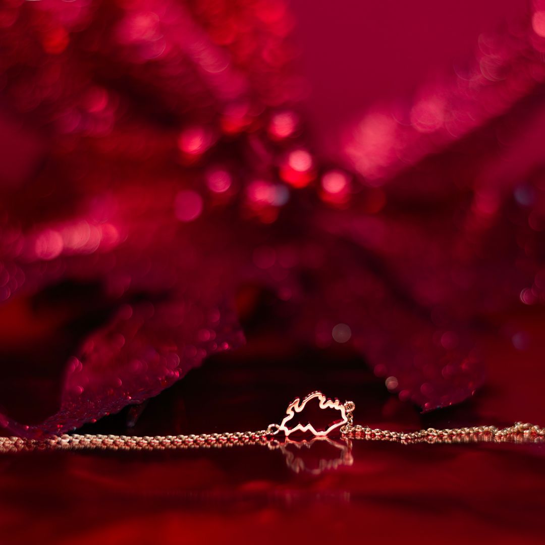 Rose gold Singapore map bracelet The Place